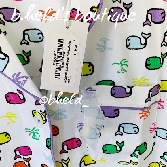 Roller Rabbit Moby Paradise Polo Pajamas in Multi Size Small S Brand New NWT - Picture 5 of 16